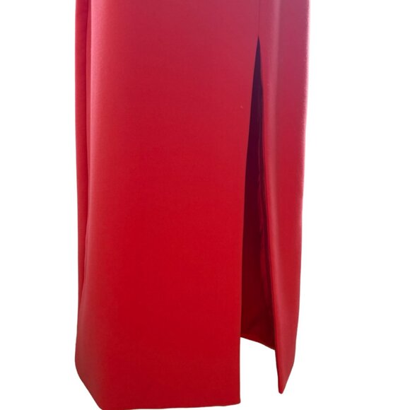 LIKELY - Midi Length Coral Dress - Size 6 - Picture 5 of 6